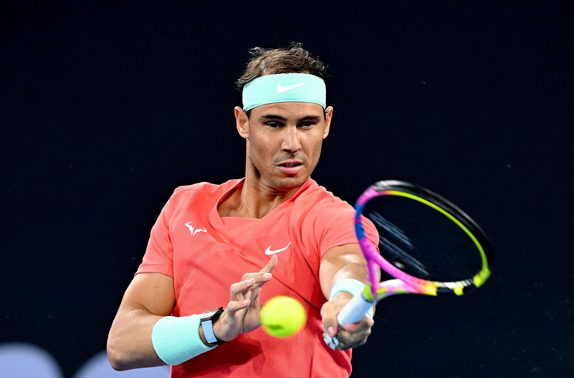 Rafael Nadal at the 2024 Brisbane International